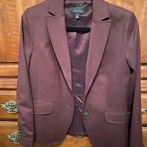 NWOT Cranberry Flannel Blazer